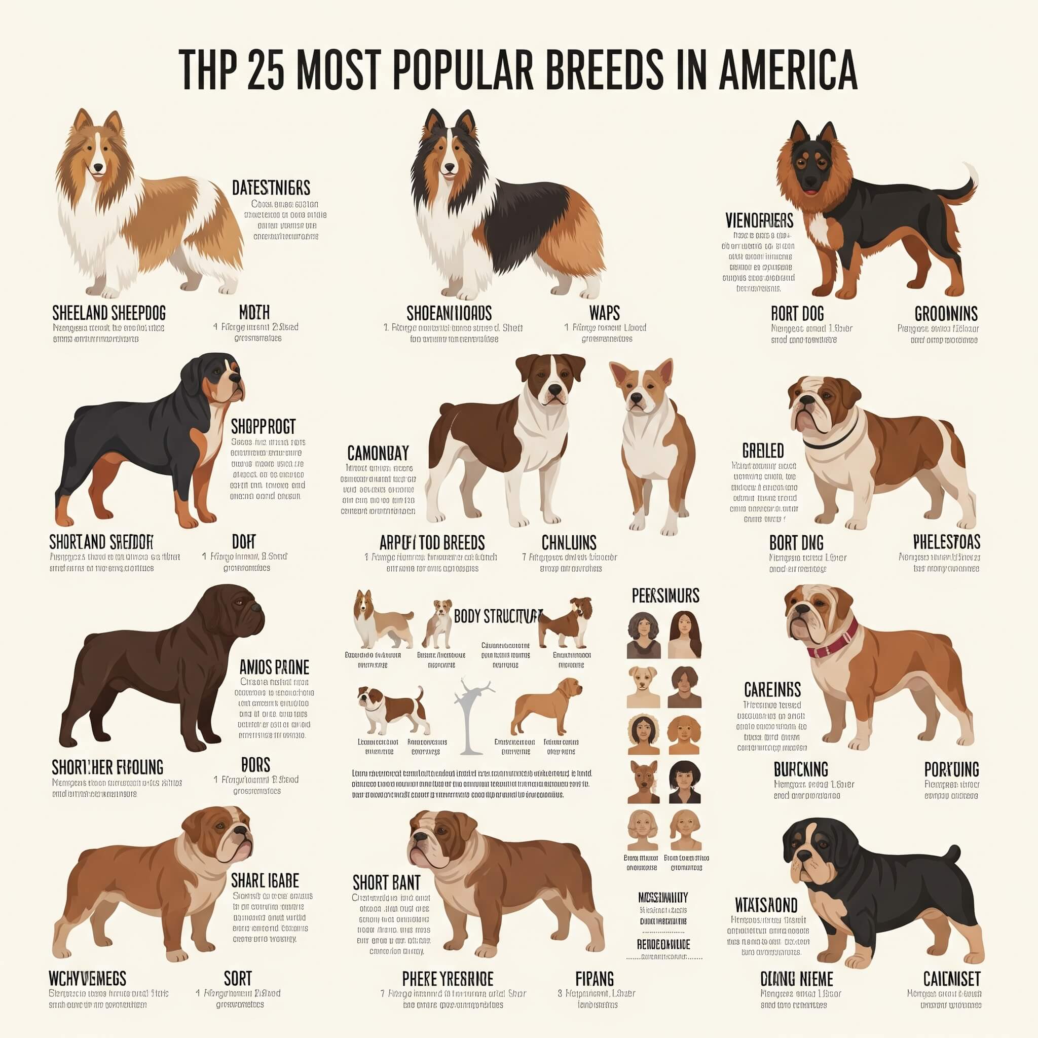 popular dog breeds in America 2025 - most popular dogs and best family dogs