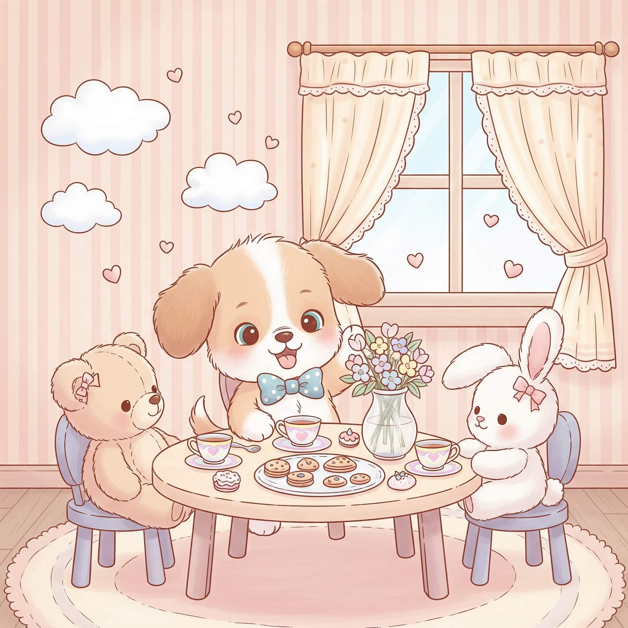 cartoon puppy coloring pages