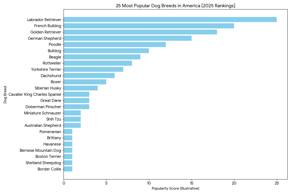 Most Popular Dog Breeds of United States of America 2025